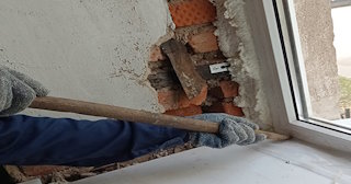Демонтаж оконных откосов по выгодной цене от 521 руб. в Щелково - Сварной-Лко